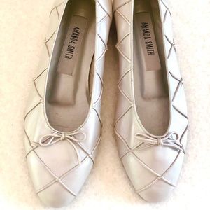 Silver ballerinas.